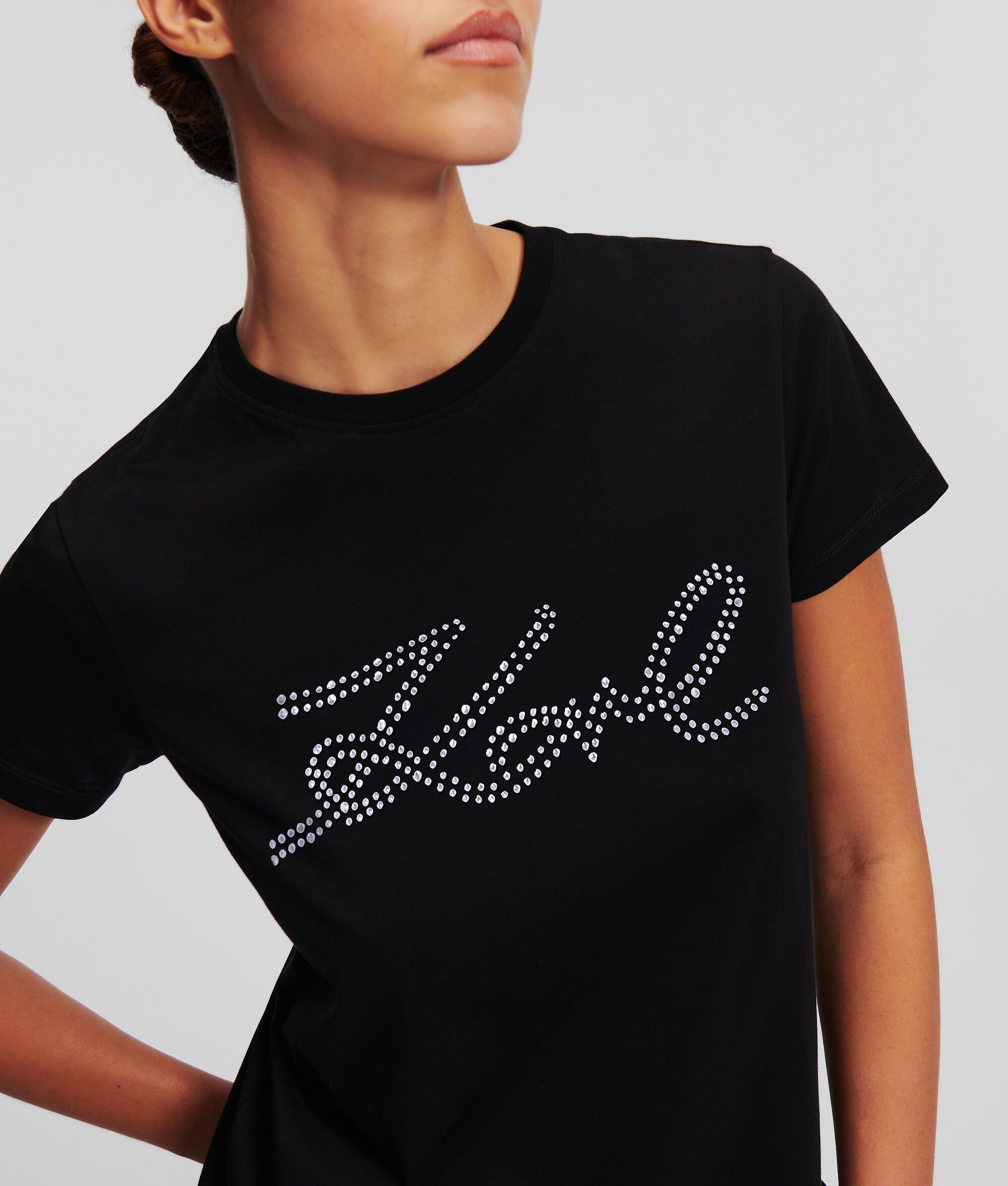 (image for) Responsive Rhinestone Karl Signature T-Shirt